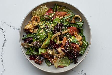 Салат с морепродуктами