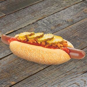 Датский хот-дог с говяжьей сосиской