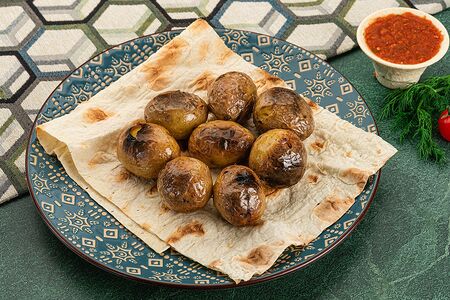 Мини-картофель на углях