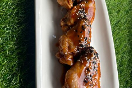 Куриные крылья в медово-горчичном соусе