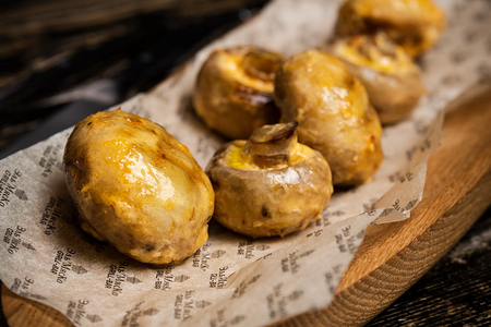 Шампиньоны на гриле