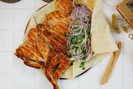Курица гриль на углях