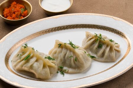 Манты уйгурские из баранины