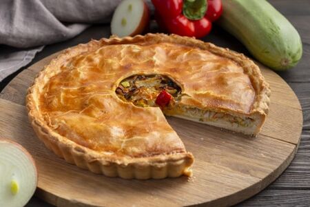 Пирог дачный с капустой