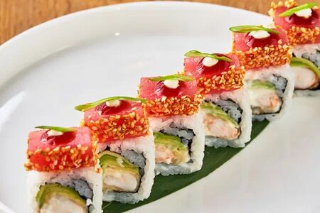 Тунец и креветка