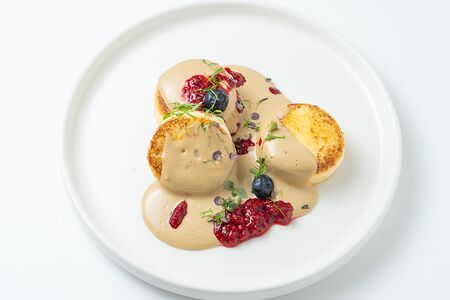 Сырники с кофейным кремом 