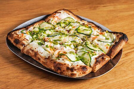 Римская пицца с креветками