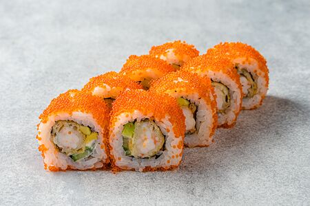 Калифорния с тигровыми креветками