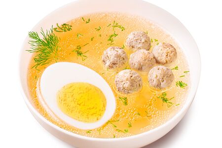 Куриный бульон с 6 фрикадельками