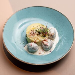 Польпетте с картофельным пюре