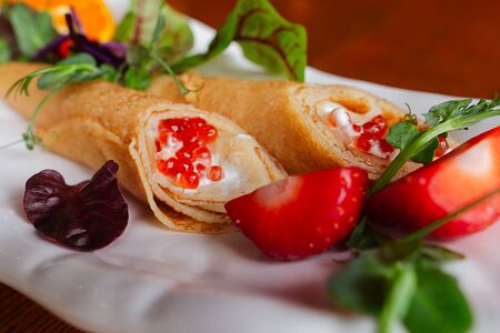 Блины с икрой