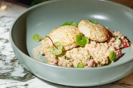 Котлеты из кролика с гречкой