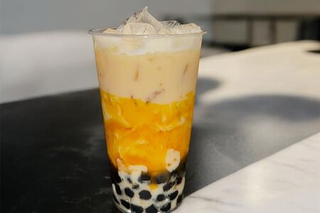 Бабл-ти Манго с карамельной тапиокой