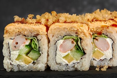 Запеченный с креветкой