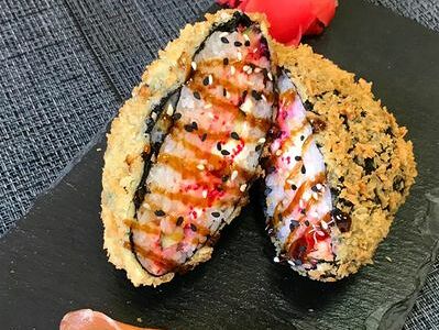 Суши-сэндвич с лососем