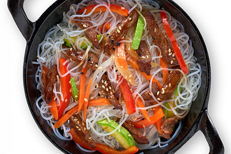 Фунчоза с говядиной