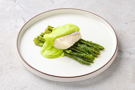 Лоин белой трески с лаймовым соусом