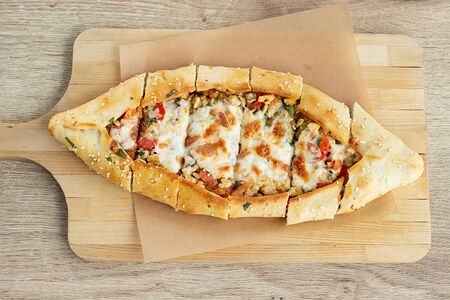 Пиде с курицей