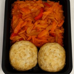 Рубленая куриная котлета с капустой