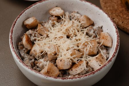 Гречотто с курицей и грибами