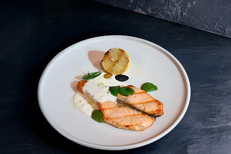 Стейк из сёмги на пару