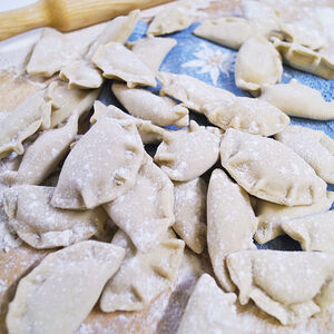 Вареники Домашние с картофелем и салом