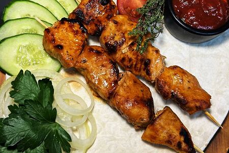 Шашлык из куриного филе