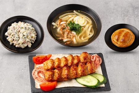 M ланч из 4 блюд