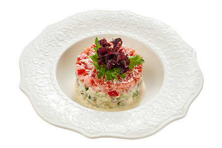 Салат из трех видов мяса