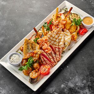 Рыбное ассорти на гриле