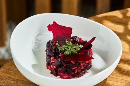 Вяленая свёкла и грейпфрут