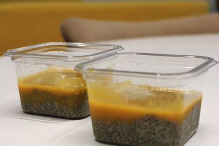 Чиа пудинг манго