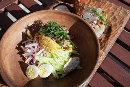 Окрошка на квасе