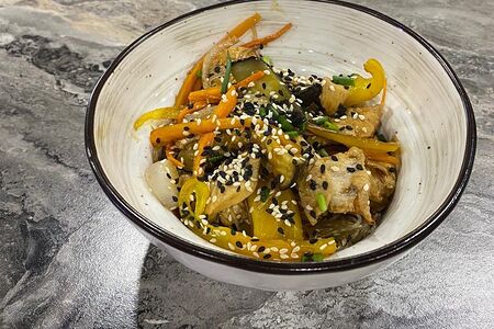 Фунчоза с куриным филе