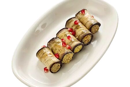 Рулетики из баклажан