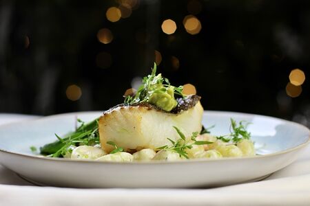 Филе Палтуса и Ньокки Креветка