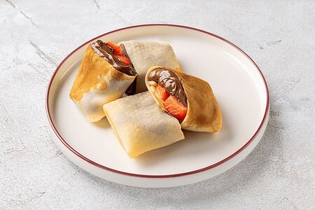 Блинчики с шоколадно-ореховой пастой Нутелла