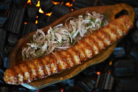 Фирменный люля-кебаб из свинины