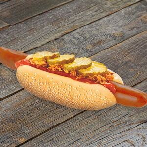 Датский хот дог с сосиской чили XL