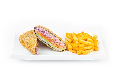 MARLIN бургер с лососем