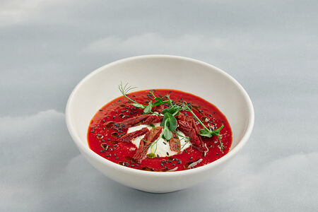 Суп-крем томатный со страчателлой