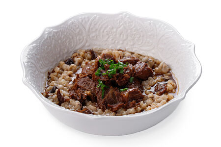 Перлотто с говяжьими щёчками