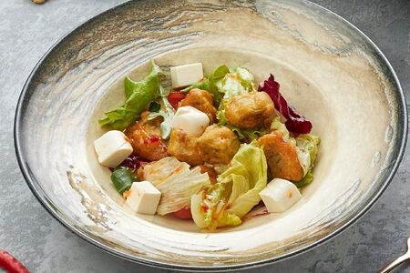 Салат с баклажанами и фетой