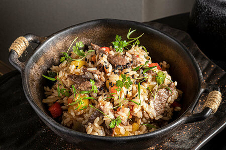 Рис с яйцом и говядиной