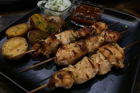 Шашлык куриный на гриле