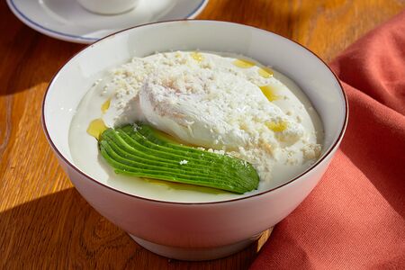 Каша гречневая с муссом из рикотты