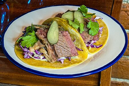 Тако с брискетом