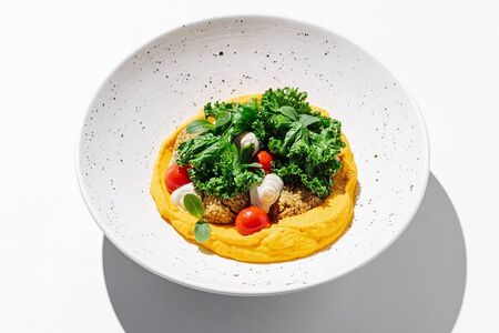 Запечённый фалафель с морковным пате