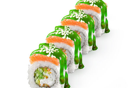 Зеленая богиня с лососем ролл