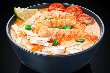 Суп Том ям с креветками